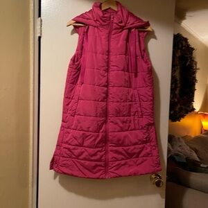 Women's Pink Puffer Vest
